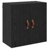 vidaXL Sienas skapis 60 x 31 x 60 cm Inženierijas koks Melns ozols