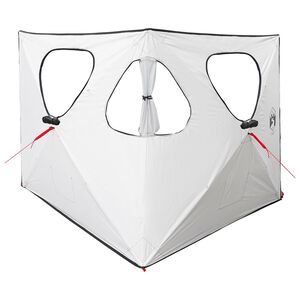 vidaXL Medību telts Gaismas necaurladējo&scaron;s balts 145 x 145 x 150 cm