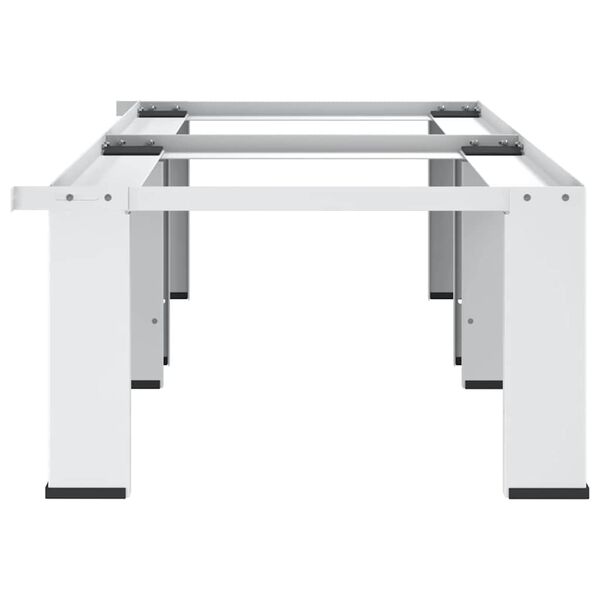 vidaXL dubultais veļasma&scaron;īnas un žāvētāja statīvs, balts