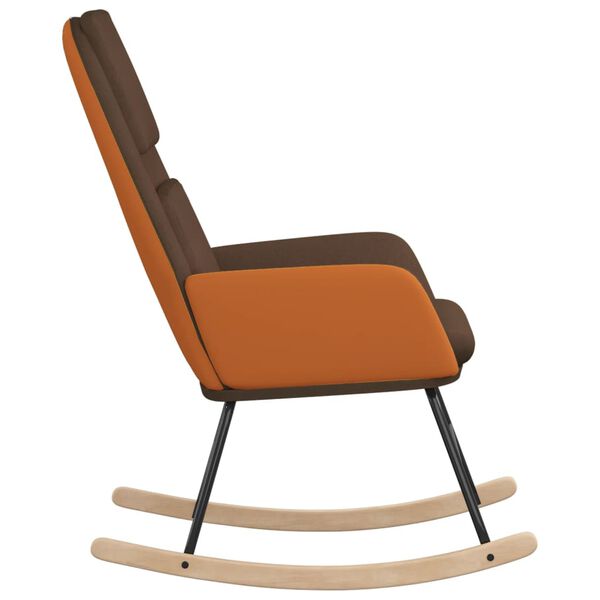 vidaXL &scaron;ūpuļkrēsls, brūns audums