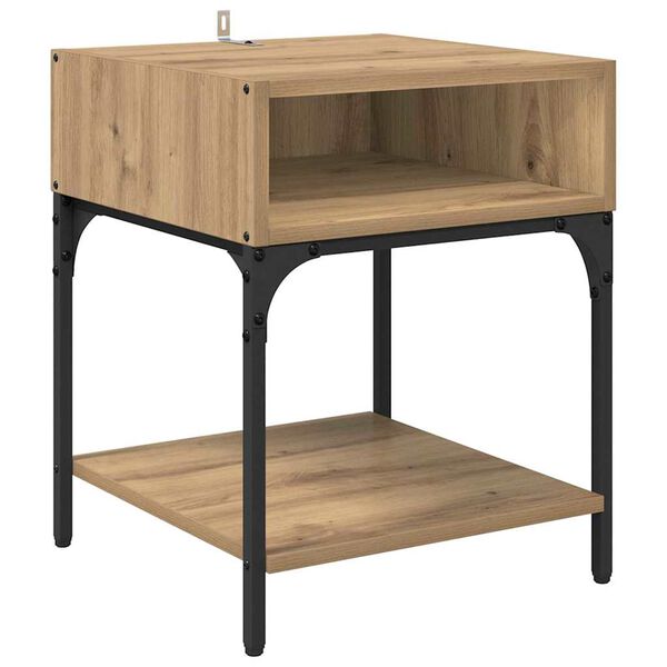 vidaXL Naktsgaldiņ&scaron; Artisānā ozols 40 x 40 x 50 cm Inženierijas koks