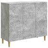 vidaXL Puse Betona pelēks 89 x 34,5 x 80 cm Inženierijas koks