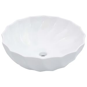 vidaXL izlietne, 46x17 cm, keramika, balta