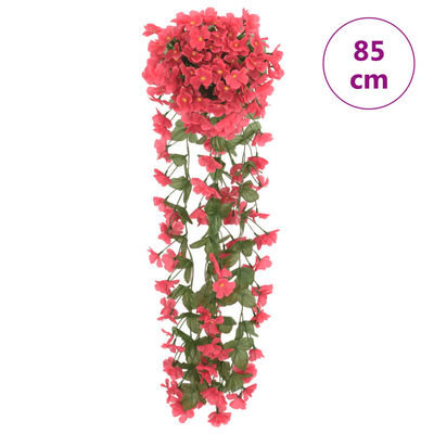vidaXL mākslīgo ziedu vītnes, 3 gab., rozi, 85 cm