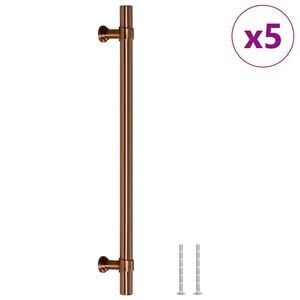 vidaXL skapja rokturi, 5 gab., bronzas, 192 mm, nerūsējo&scaron;ais tērauds
