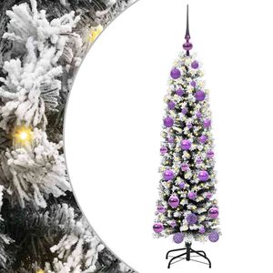 vidaXL Mākslīgā Ziemassvētku eglīte su 150 LED ar statīvu Zaļa 120 cm