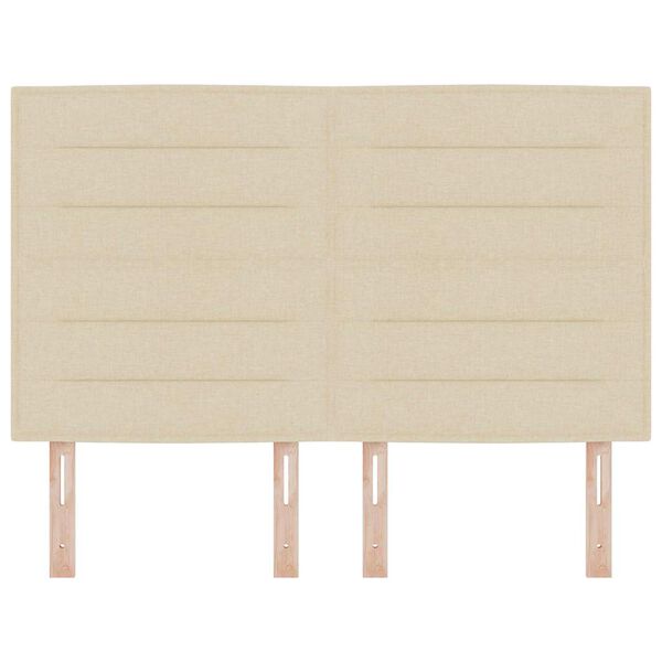 vidaXL Galvgalis Krēmkrāsa 144 cm audums