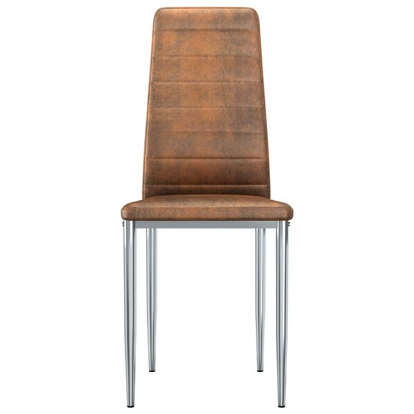 vidaXL Ēdamkrēsli 2 pcs Brūna 41.5 x 48 x 99 cm