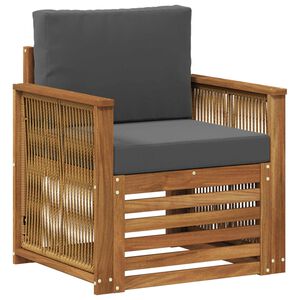 vidaXL Āra vidējā dīvāns Dabiska