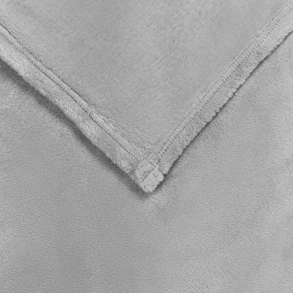 vidaXL Pleds Pelēka 130 x 150 cm Flīss