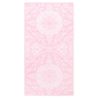 vidaXL āra paklājs, 80x150 cm, rozā PP