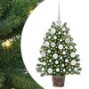 vidaXL Mākslīgā Ziemassvētku eglīte su 150 LED Zaļa 75 cm PE un PVC
