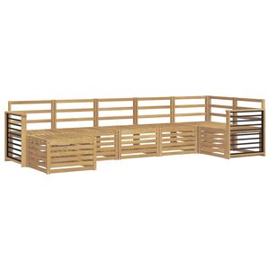 vidaXL Āra dīvānu komplekts 7 pcs Balts