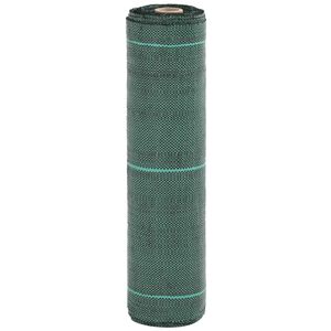 vidaXL nezāļu membrāna, zaļa, 0,5x10 m, PP