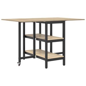 vidaXL Ēdamistabas galds 122 x 80 x 76,5 cm Inženierijas koks
