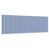 vidaXL Izvelkams jumtiņ&scaron; Zila un balta 400 &times; 300 cm