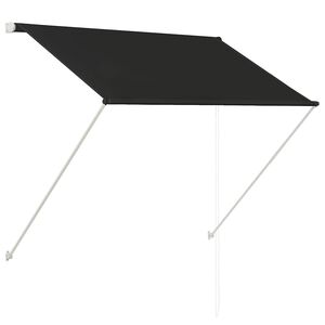 vidaXL markīze, 150x150 cm, sarullējama, antracītpelēka