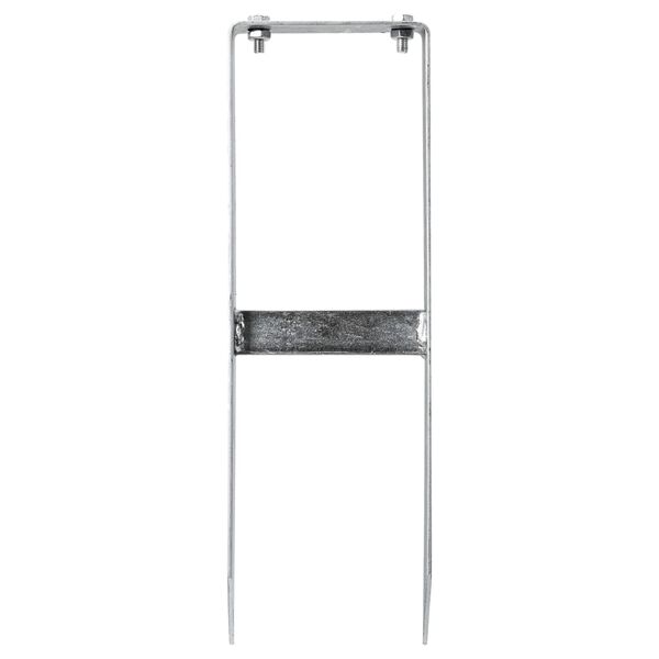 vidaXL žoga zemes tapas, 2 gab., WPC žogam, tērauds, 40 cm