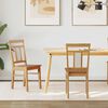 vidaXL Ēdamistabas krēsls 2 pcs Dabiska Ciets gumijas koks