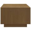 vidaXL kafijas galdiņš, brūns, 110x50x33,5 cm, priedes masīvkoks