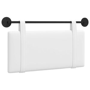 vidaXL Karājo&scaron;s galvgalis Vienkrāsains Balts 90 x 55 x 5 cm audums