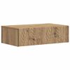 vidaXL Sienas montējamais sānu galds 87,5 x 34,5 x 17 cm Artisan Ozols