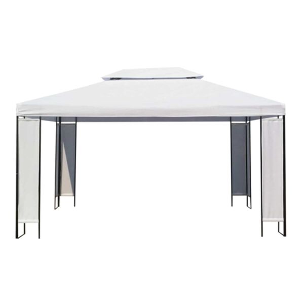 vidaXL Debesu pārsegi Balts 3 x 4 x 2.73 m audums