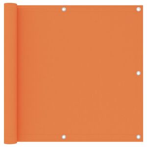 vidaXL balkona aizslietnis, 90x400 cm, oranžs audums