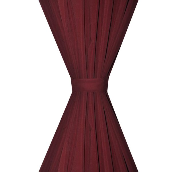 vidaXL gaismu necaurlaidīgi aizkari, 2 gb., dubulti, 140x245 cm, bordo