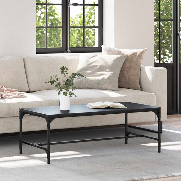 vidaXL Kafijas galdiņ&scaron; Melns ozolkoks 100 x 50 x 35 cm