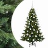 vidaXL Mākslīgā Ziemassvētku egle ar bumbiņu 120 cm 150 LED