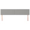 vidaXL gultas galvgaļi, 2 gab., 100x5x78/88 cm, gai&scaron;i pelēks audums