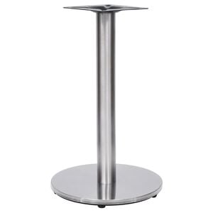 vidaXL bistro galda kāja, sudraba krāsā, &Oslash;45x72 cm, nerūsējo&scaron;ais tērauds