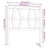 vidaXL gultas galvgalis, 96x4x100 cm, priedes masīvkoks