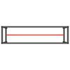 vidaXL darbagalda rāmis, 190x50x79cm, matēts, melns ar sarkanu, metāls