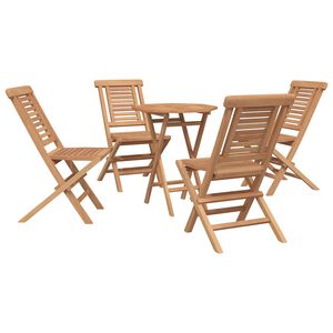 vidaXL Dārza komplekts 5 gab. Brūna Cietā teak koks