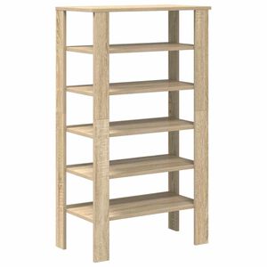 vidaXL apavu plaukts ozola krāsa 61x32x105 cm inženierijas koks