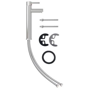 vidaXL vannasistabas jaucējkrāns, 12x30 cm, sudraba krāsā