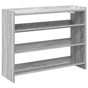vidaXL apavu plaukts pelēka ozola 80x25x62 cm inženierijas koks