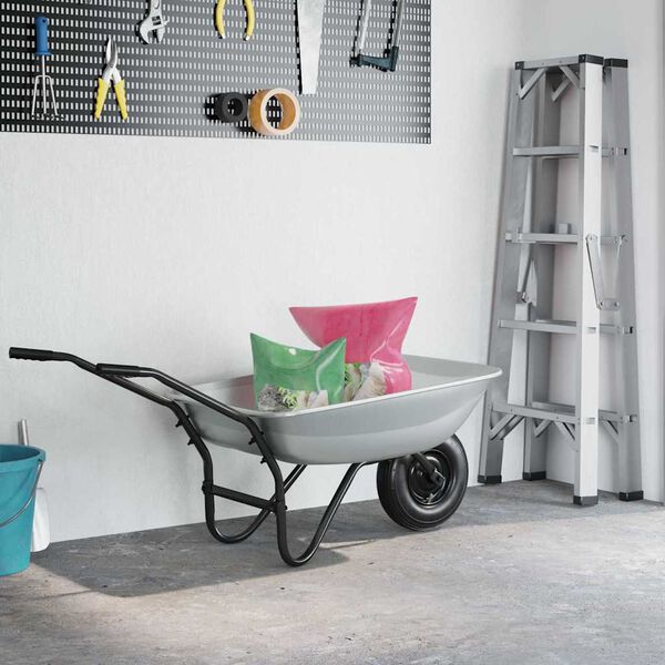 vidaXL Klausī indgredien&scaron;u nomaiņa Sudraba 80 x 60 x 25 cm Tērauds