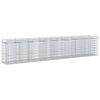 vidaXL Gabions pacelta gulta 3 gab. 400 x 50 x 80 cm Cinkota tērauda