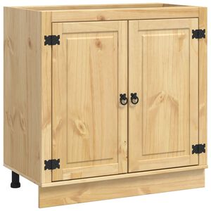 vidaXL Plakans SKI Medus Brūns 80 x 46 x 81,5 cm Ciets priedes koks