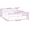 vidaXL Box Spring Gulta ar matračiem Tum&scaron;i zils 180x210 cm Velvet