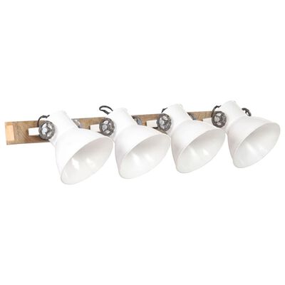 vidaXL sienas lampa, industriāls dizains, balta, 90x25 cm, E27