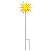 vidaXL Ziemassvētku lampa ar LED un mietiņu, salokāma, dzeltena, 57 cm