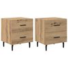 vidaXL Nakts skapītis 2 pcs Artisānā ozols 40 x 35 x 47,5 cm