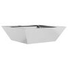 vidaXL Dārza stādītājs Sudraba 50 x 50 x 15 cm Cinkota tērauda