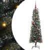 vidaXL Mākslīgā Ziemassvētku eglīte su 150 LED ar statīvu Zaļa 150 cm