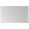 vidaXL LED vannas spogulis Caurspīdīgs 50 x 30 cm rūdīts stikls