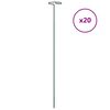 vidaXL dārza augu mietiņi, 20 gab., tum&scaron;i zaļi, 61 cm, tērauds